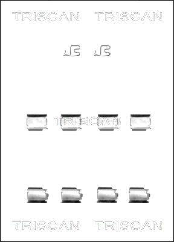 TRISCAN 8105 241600 Montagesatz, Scheibenbremsbelag für Opel, Vauxhall