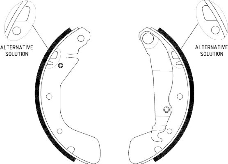 HELLA 8DB 355 002-471 Bremsbackensatz H9485