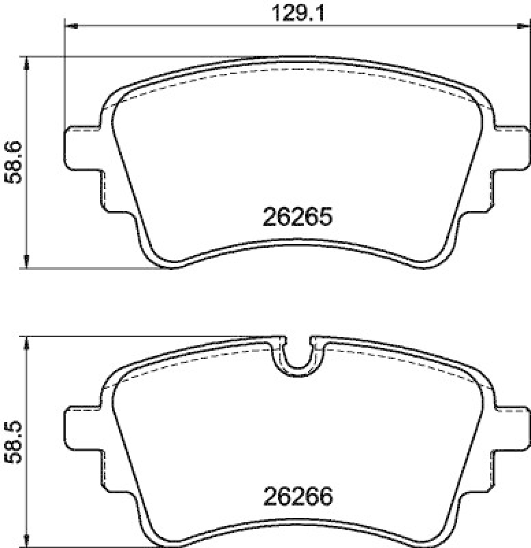 HELLA 8DB 355 040-941 Scheibenbremsbelagsatz