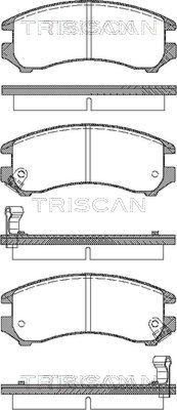 TRISCAN 8110 10887 Bremsbelag Vorne für Nissan Sunny, Suzuki Swift