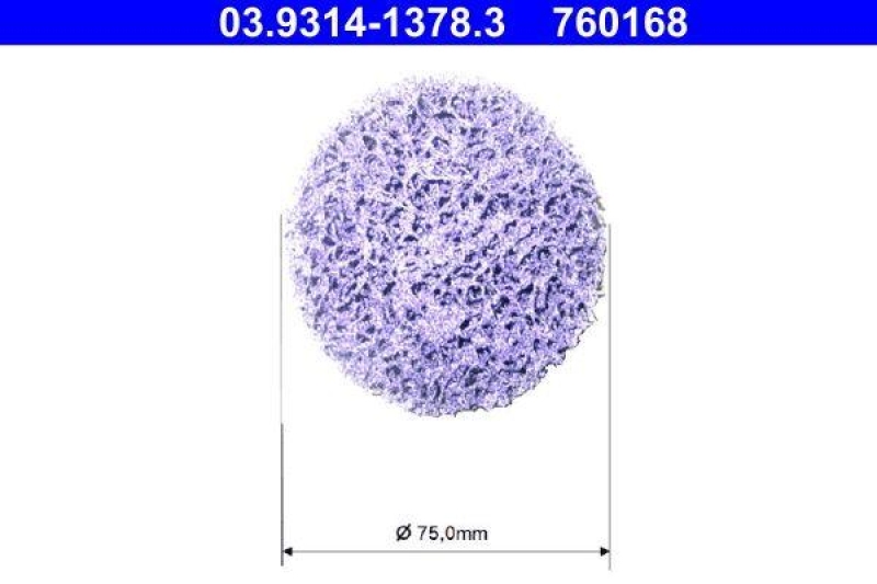 ATE 03.9314-1378.3 Reinigungsset Purp.75