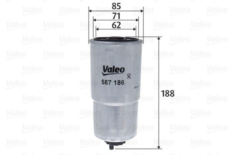 VALEO 587186 Kraftstofffilter, Benzin