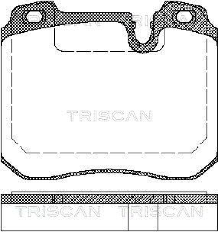 TRISCAN 8110 11014 Bremsbelag Vorne f&uuml;r Bmw