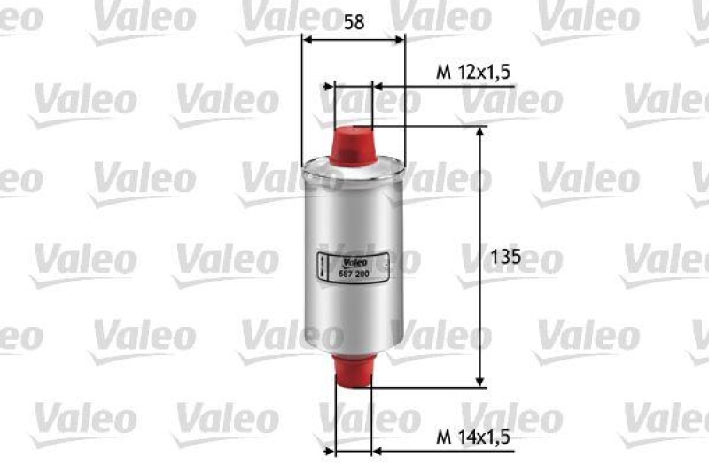 VALEO 587200 Kraftstofffilter, Benzin