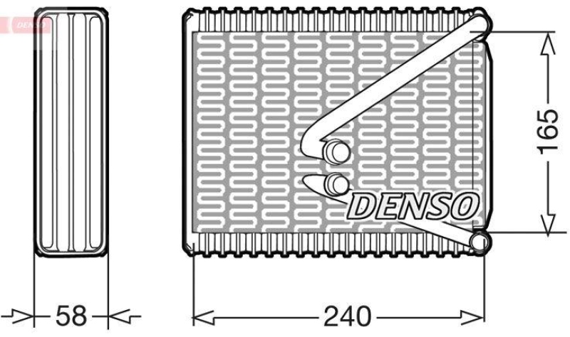 DENSO DEV09010 Verdampfer A/C FIAT PUNTO (188) 1.3 JTD 16V BJ: 2003 -