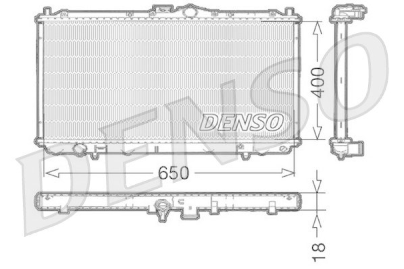 DENSO DRM45010 Kühler MITSUBISHI SPACE STAR (DG_A) 1.6 16V (DG3A) (2001 - 2004)