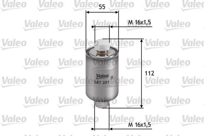 VALEO 587201 Kraftstofffilter, Benzin