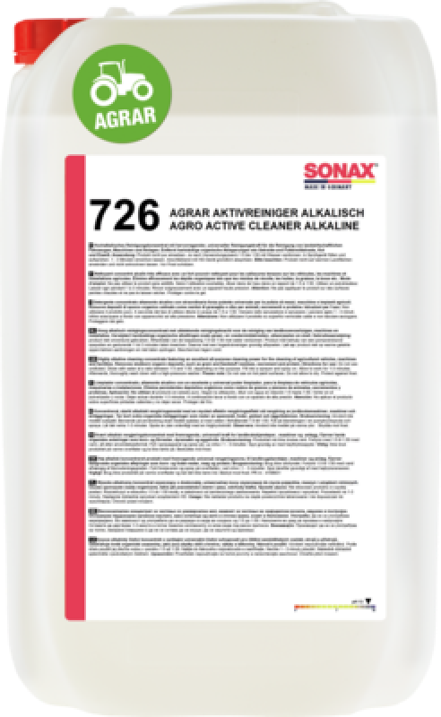 SONAX 07267050 AGRAR Aktivreiniger alkalisch 25L