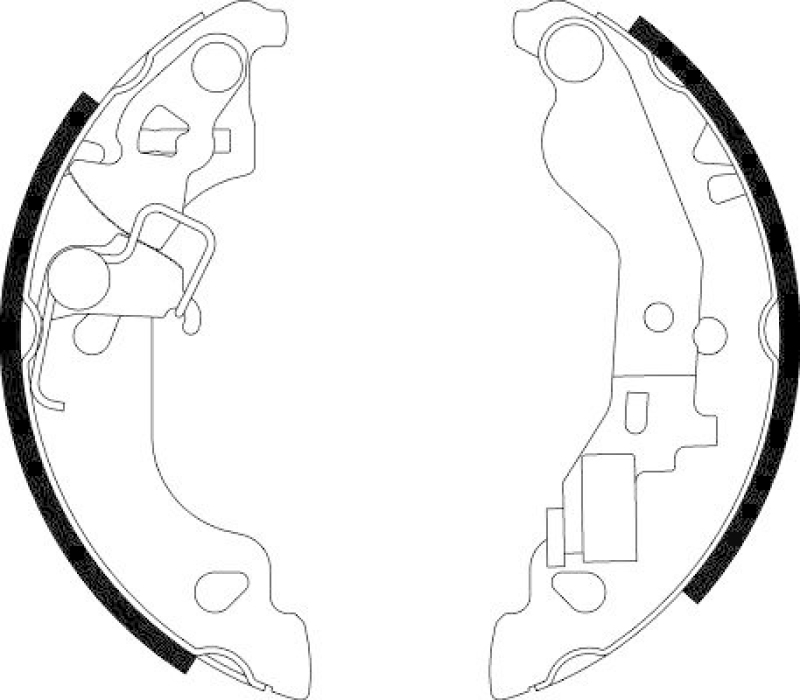 HELLA 8DB 355 002-571 Bremsbackensatz für FIAT