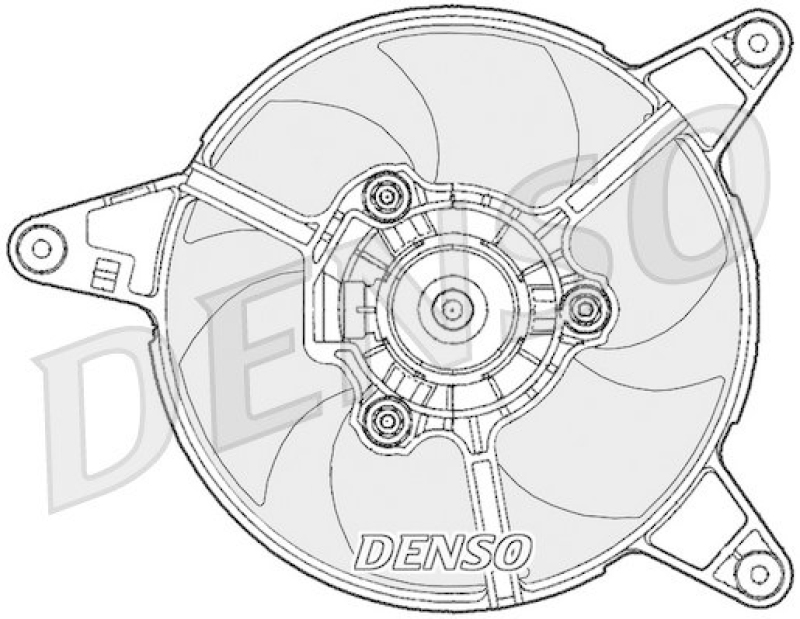 DENSO DER09090 Kühlerlüfter FIAT PANDA (141A_) 1000 i.e. CAT (1987 - 1998)