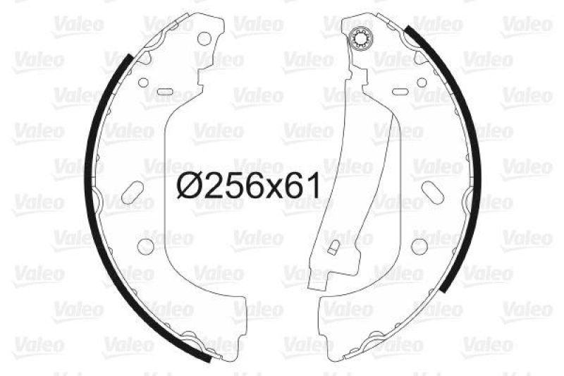 VALEO 562552 Bremsbacken-Satz