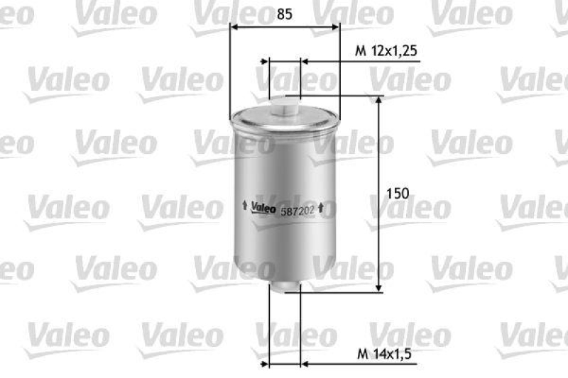 VALEO 587202 Kraftstofffilter, Benzin