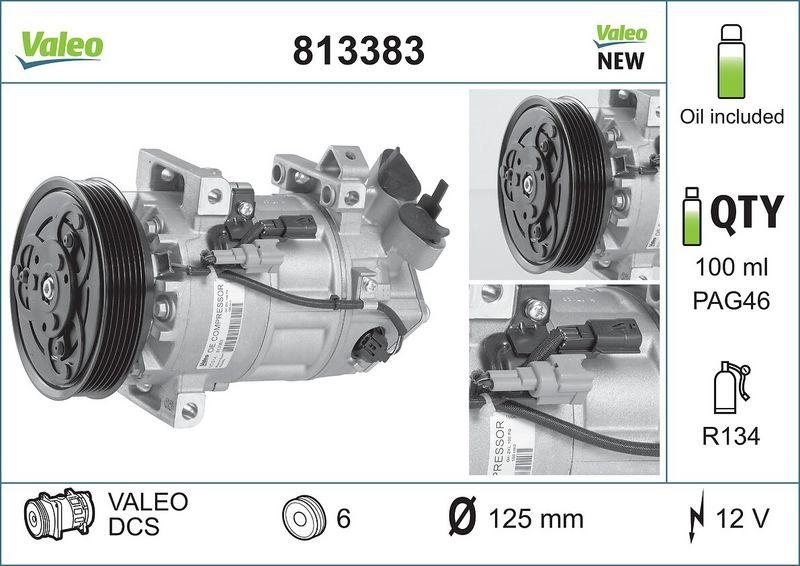 VALEO 813383 Kompressor RENAULT Clio IV