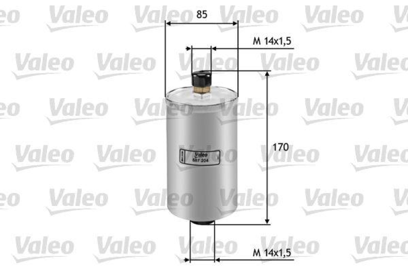 VALEO 587204 Kraftstofffilter, Benzin