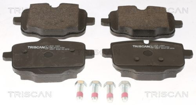 TRISCAN 8110 11043 Bremsbelag Hinten für Bmw