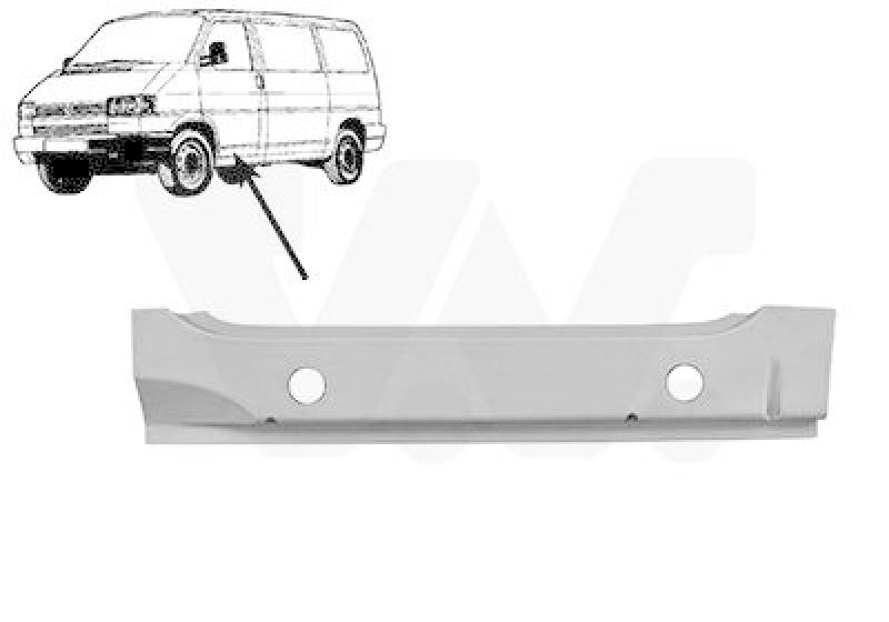 VAN WEZEL 5874271 Ansatzblech für Tür Karosserie