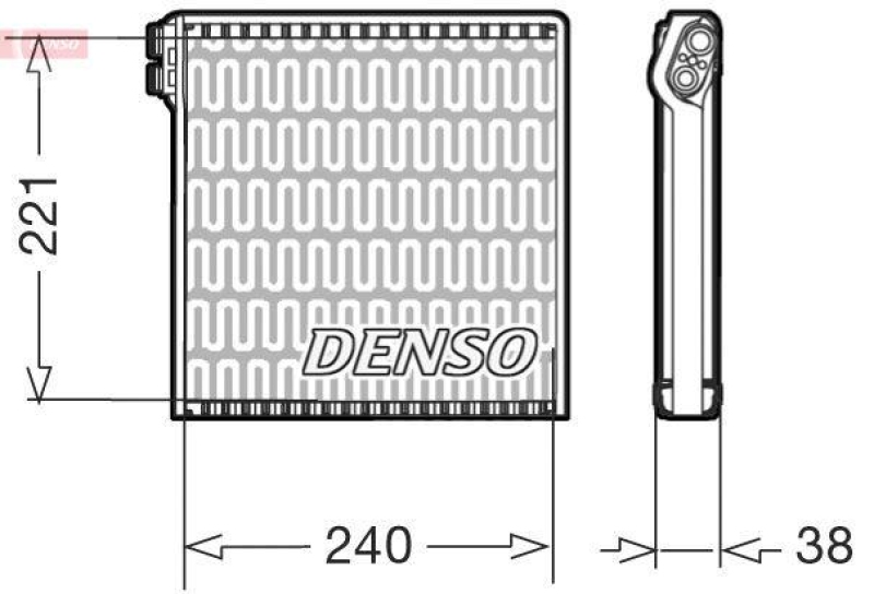 DENSO DEV09102 Verdampfer A/C FIAT DUCATO Box (250) 120 Multijet 2,3 D BJ: 2006 -