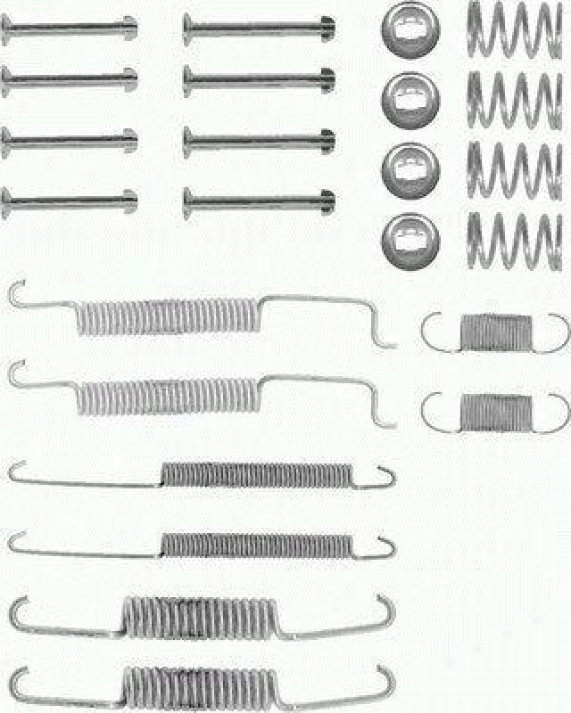 HELLA 8DZ 355 200-011 Zubehörsatz Bremsbacken X0014