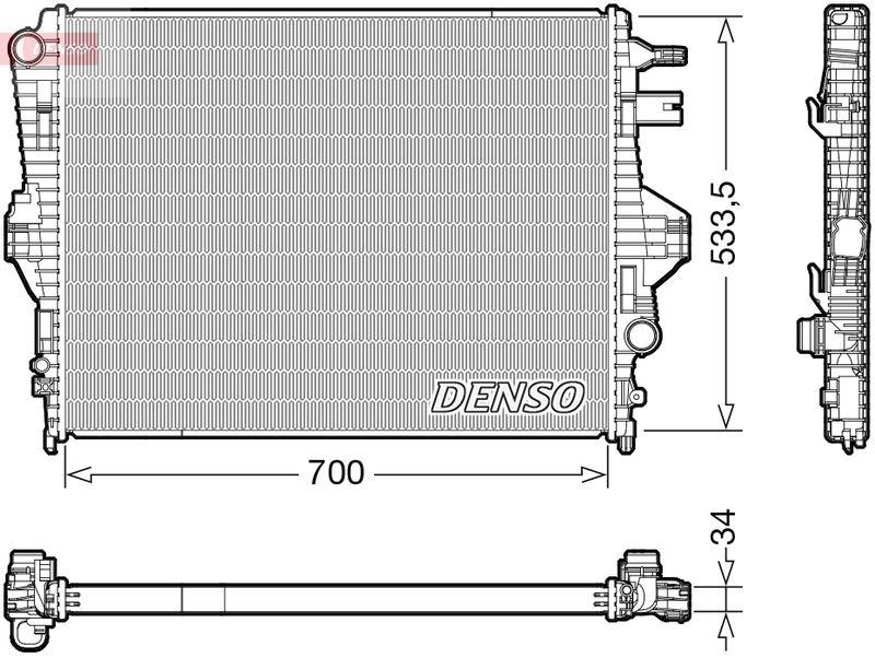 DENSO DRM32050 Kühler VW TOUAREG (7P5, 7P6) (11-18)