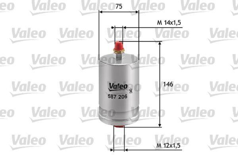 VALEO 587206 Kraftstofffilter, Benzin