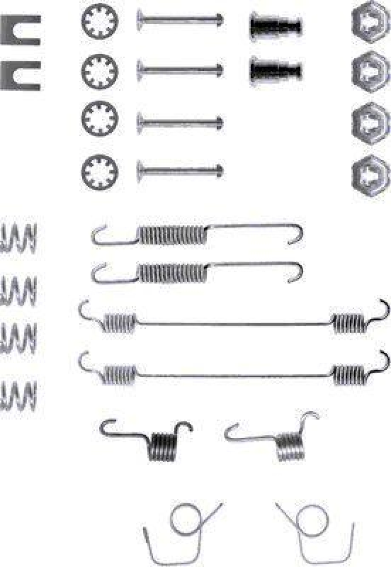 HELLA 8DZ 355 200-021 Zubehörsatz Bremsbacken X0023