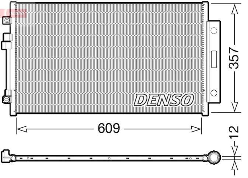 DENSO DCN09004 Kondensator A/C ALFA ROMEO GIULIA (952_) 2.2 D (15- )