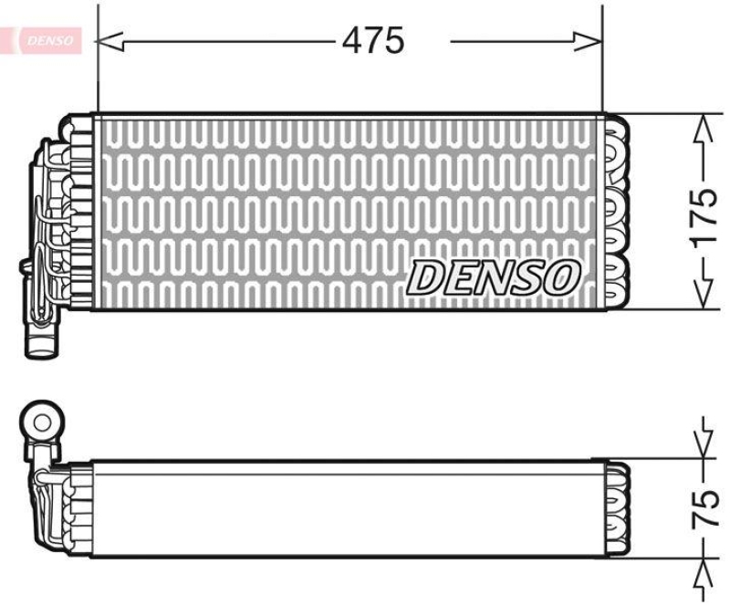 DENSO DEV12003 Verdampfer A/C IVECO Stralis