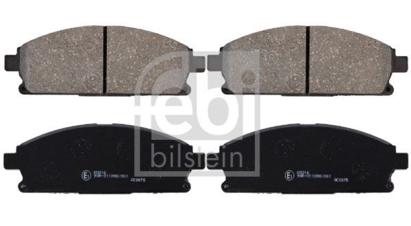 FEBI BILSTEIN 170241 Bremsbelagsatz für NISSAN