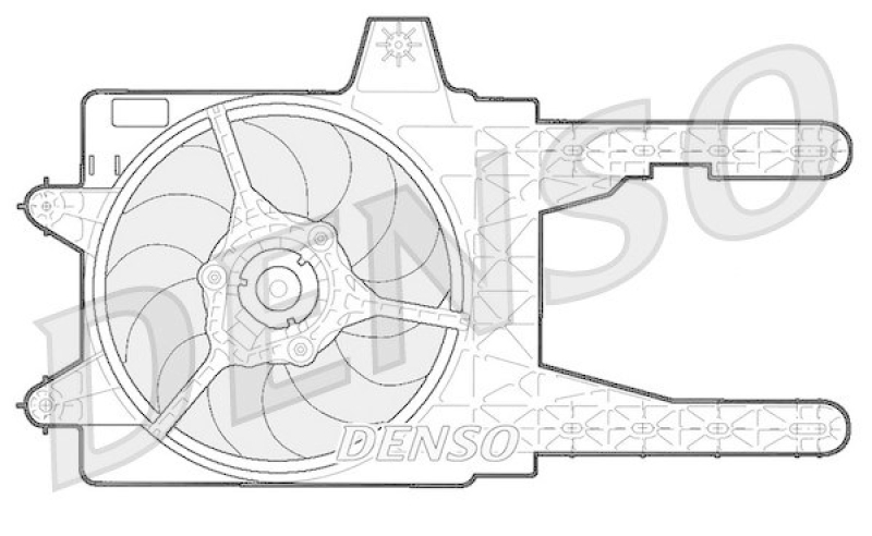 DENSO DER09245 Kühlerlüfter FIAT PUNTO (176) 60 1.2 (1994 - 1999)