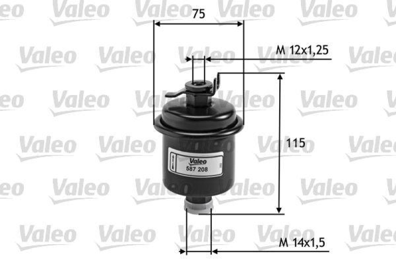 VALEO 587208 Kraftstofffilter, Benzin