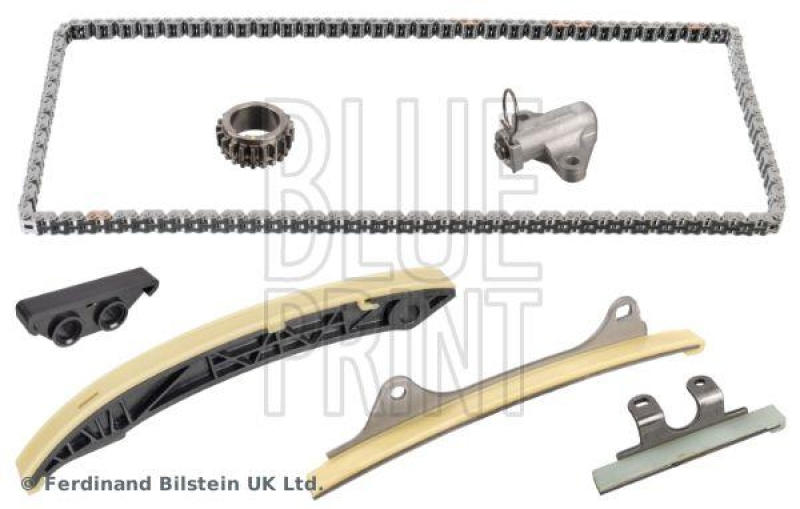 BLUE PRINT ADG07388 Steuerkettensatz für Nockenwelle, mit Gleitschienen und Kettenspanner für HYUNDAI