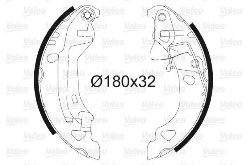 VALEO 562582 Bremsbacken-Satz