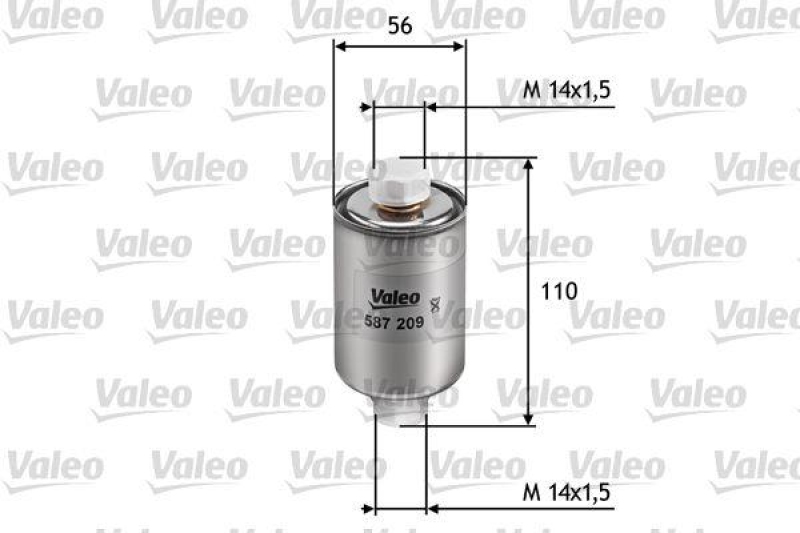 VALEO 587209 Kraftstofffilter, Benzin