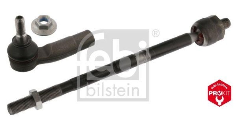 FEBI BILSTEIN 101412 Spurstange mit Endstück, Mutter und Sicherungsmutter für VW-Audi