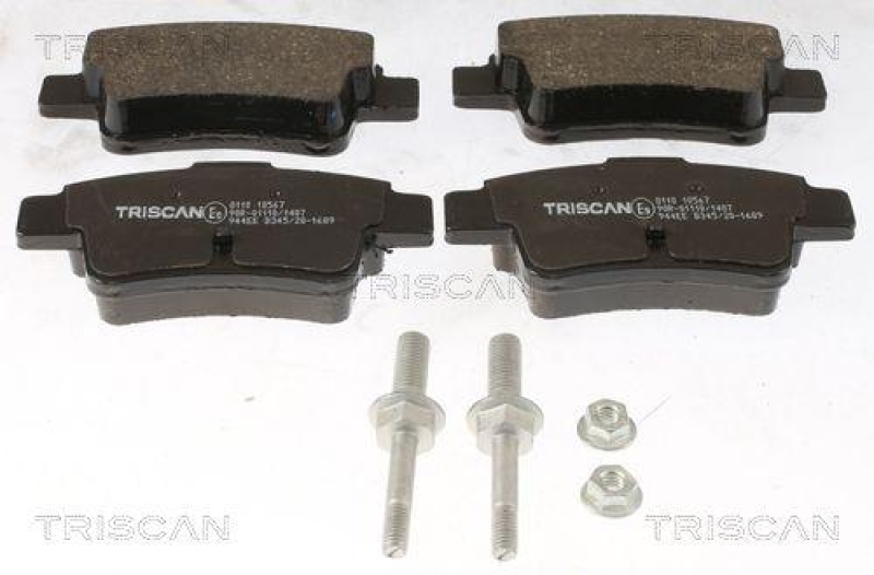 TRISCAN 8110 10567 Bremsbelag Hinten für Fiat, Opel