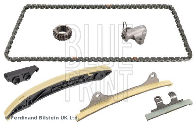 BLUE PRINT ADG07389 Steuerkettensatz für Nockenwelle, mit Gleitschienen und Kettenspanner für HYUNDAI