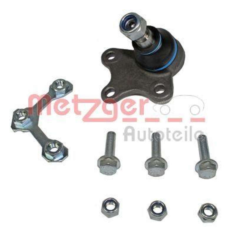 METZGER 57005011 Trag-/Führungsgelenk für SEAT/SKODA/VW VA links UNTEN