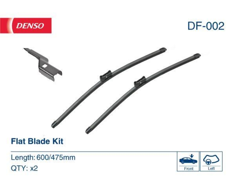 DENSO DF-002 Wischer Flat Blade Kit VW GOLF VI (08-)