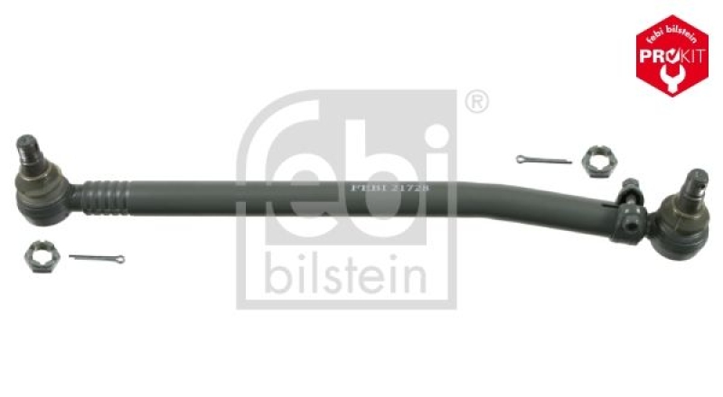 FEBI BILSTEIN 21728 Lenkstange mit Kronenmuttern und Splinten f&uuml;r Scania