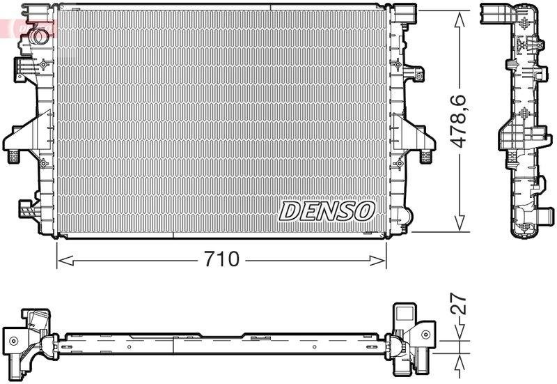 DENSO DRM32055 Kühler VW TRANSPORTER T6 Van (SGA, SGH, SHA, SHH) 2.0 TDI (15-19)