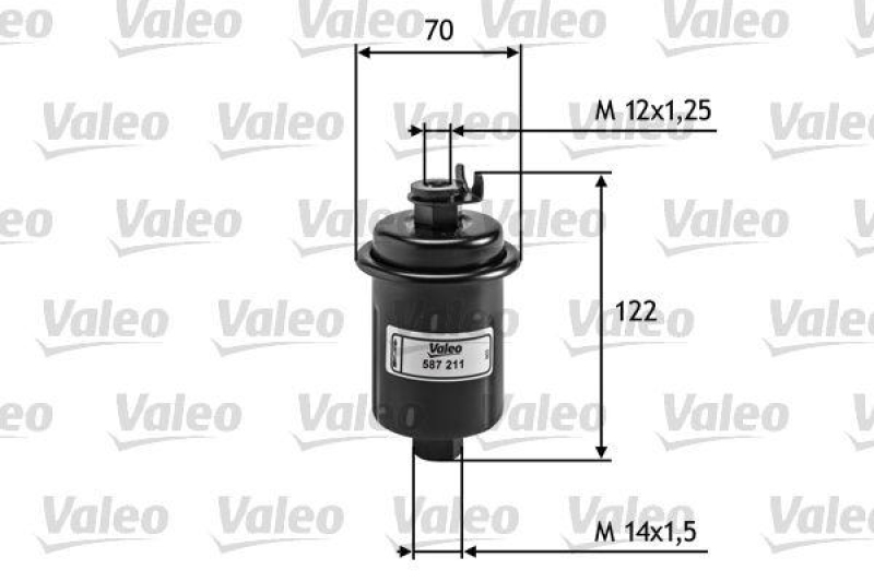 VALEO 587211 Kraftstofffilter, Benzin