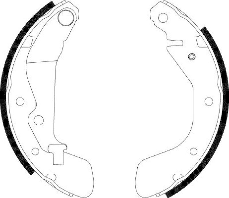 HELLA 8DB 355 002-791 Bremsbackensatz H9715