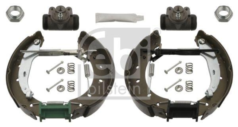 FEBI BILSTEIN 37546 Bremsbackensatz mit Anbaumaterial für Peugeot