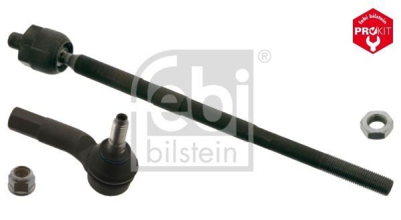 FEBI BILSTEIN 43464 Spurstange mit Endstück, Mutter und Sicherungsmutter für VW-Audi