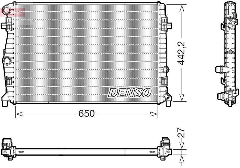 DENSO DRM32058 Kühler SEAT ARONA (KJ7, KJP) 1.0 TSI (17-)