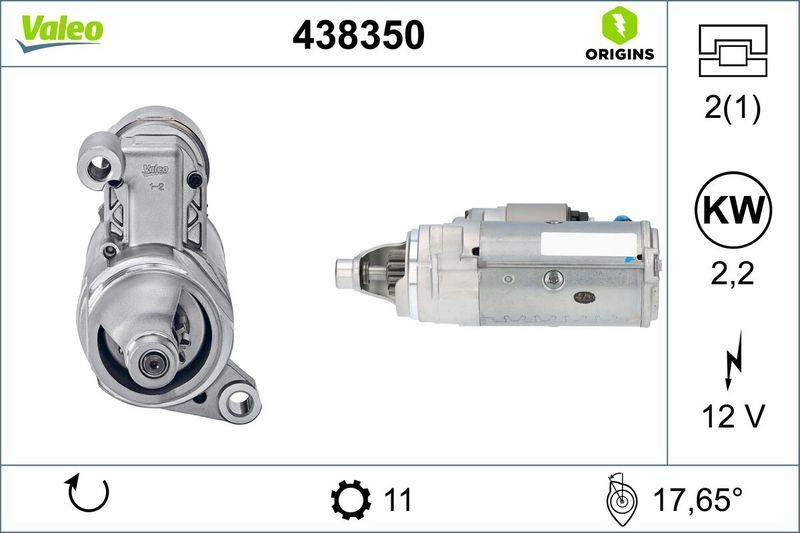 VALEO 438350 Starter Neu - ORIGINS