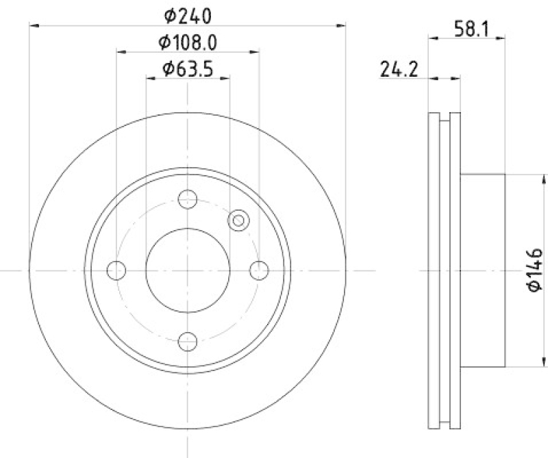 HELLA 8DD 355 100-531 Bremsscheibe 51020