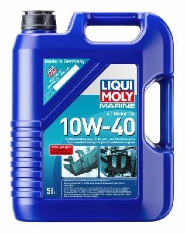 LIQUI MOLY 25013 Motoröl Marine 4T 10W-40 Kanister 5 L