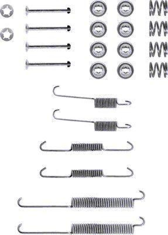 HELLA 8DZ 355 200-111 Zubehörsatz Bremsbacken X0051