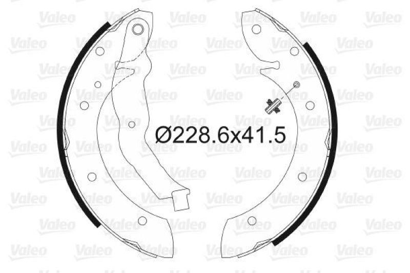 VALEO 562587 Bremsbacken-Satz